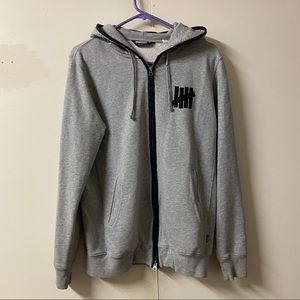 Undefeated Grey Full Zip Hoodie